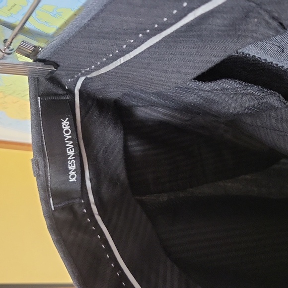 Vintage Classic & elegant JONES NEW-YORK Grey Professional dress pants, Size 36 - Picture 6 of 12